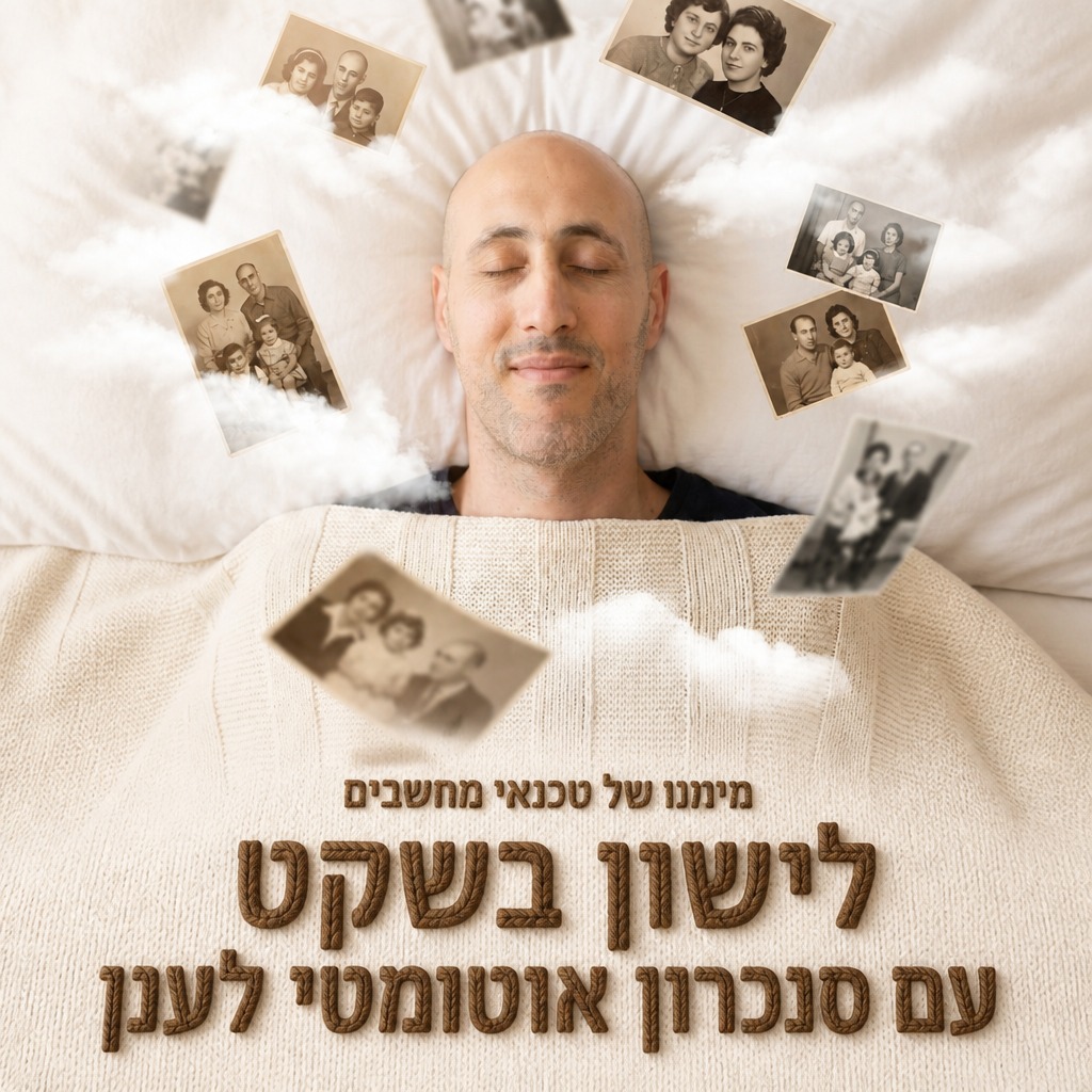 לישון בשקט עם סנכרון אוטומטי לענן